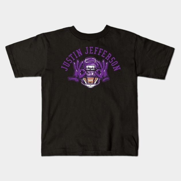 Justin Jefferson The Griddy Kids T-Shirt by Chunta_Design